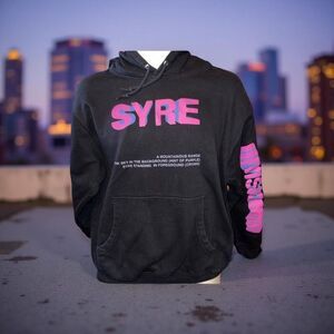 SYRE MSFTS Rep Jaden Smith Beautiful Vision Hoodie Black Graphic Size Large